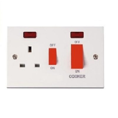 Cooker Control w/13A Socket