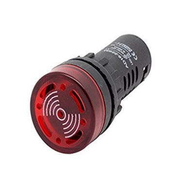 Led Buzzer Indicator Red  24V Electrical Control Cabinets