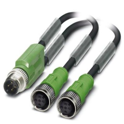 1668962 - SAC-3P-M12Y/2X0,6-PUR/M12FS B - Sensor/actuator cable