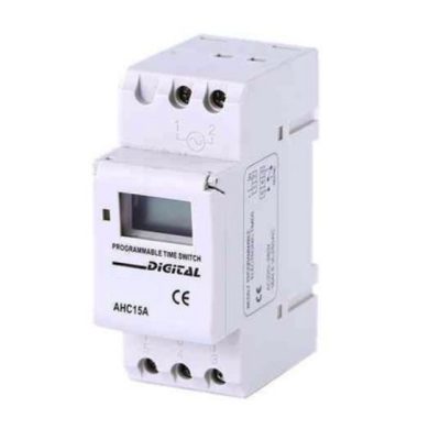 AHC15A - Electronic Programmable Timer Relay 250VAC  12A Weekly - Daily